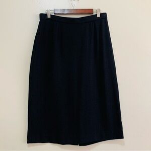Eileen Fisher Charcoal Grey Wool Knit Skirt size 12